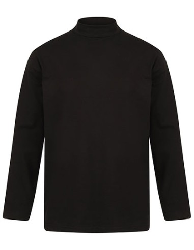 H-H020-Roll-Neck Long-Sleeve Top